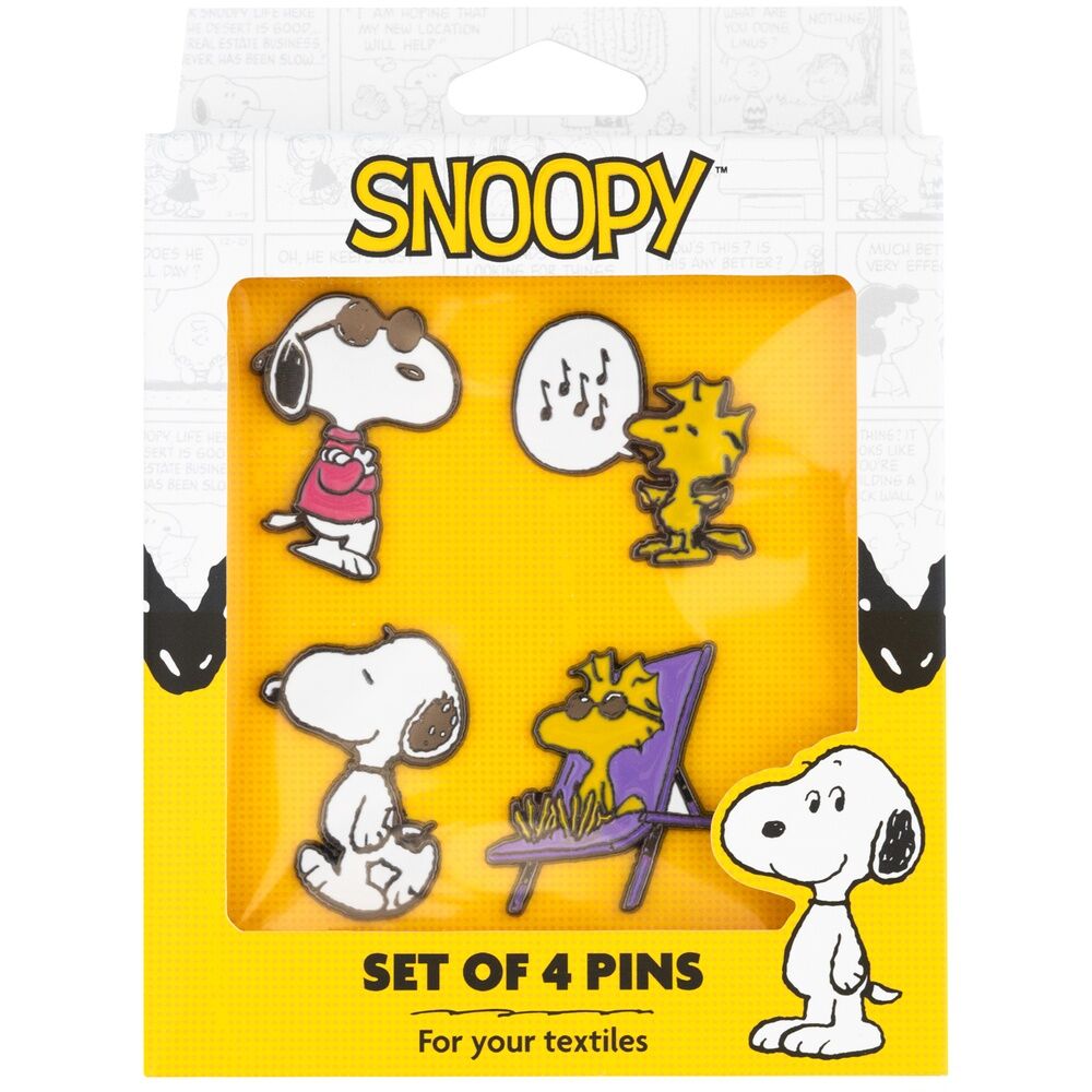 Set de cuatro pins de Snoopy y Woodstock - 2