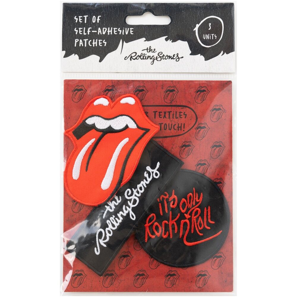 Set de tres parches de The Rolling Stones en poliéster - 2