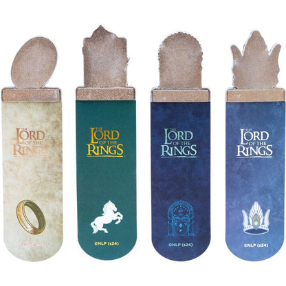 Set de cuatro marcapáginas de El Señor de los Anillos con diseños de la Tierra Media - 2