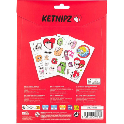 Set de pegatinas reutilizables Ketnipz con diseños coloridos - 3