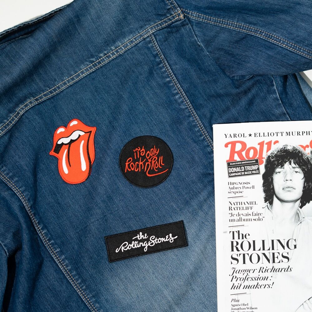 Set de tres parches de The Rolling Stones en poliéster - 3
