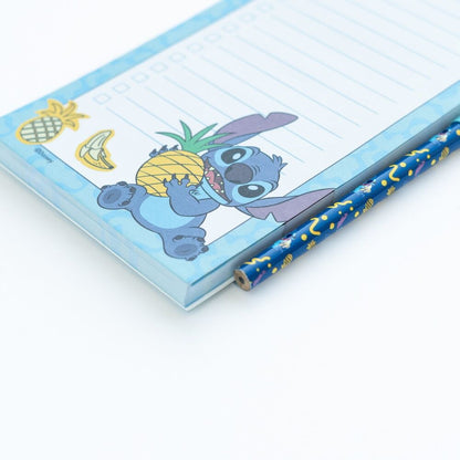 Bloc de notas magnético de Stitch Disney con lista y diseño tropical - 4