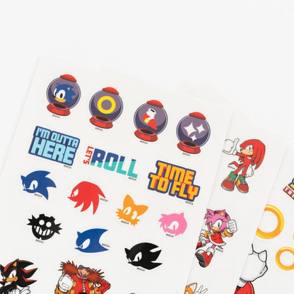 Set de cuatro hojas de pegatinas reutilizables de Sonic The Hedgehog - 4