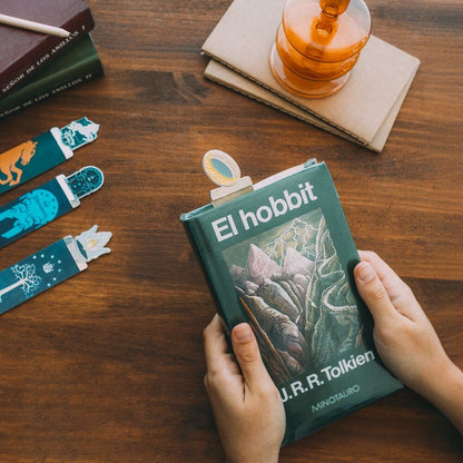 Set de cuatro marcapáginas de El Señor de los Anillos con diseños de la Tierra Media - 4