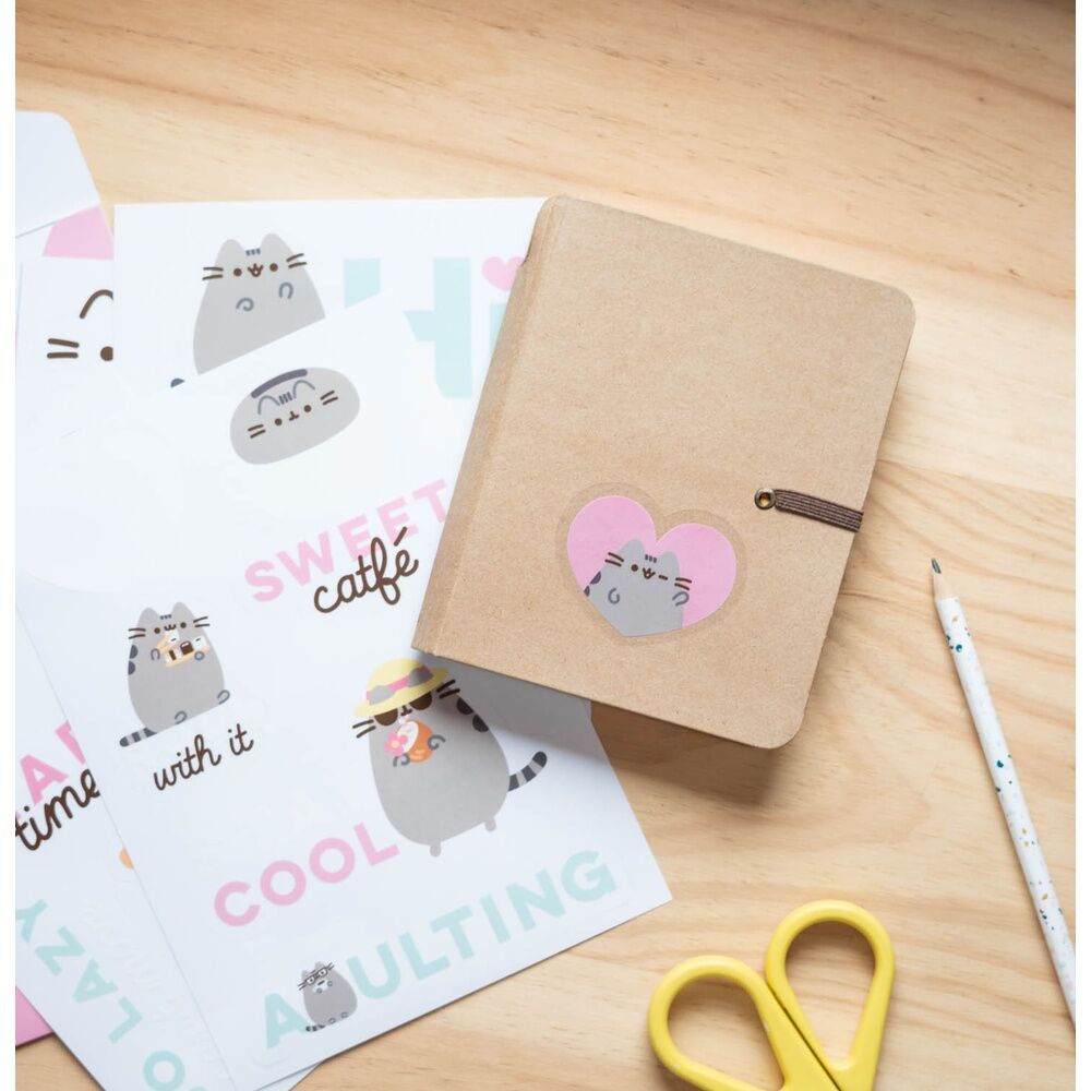 Set de pegatinas reutilizables Pusheen para dispositivos - 5