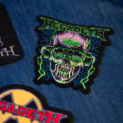 Set de tres parches Megadeth con calaveras y logotipos - 6