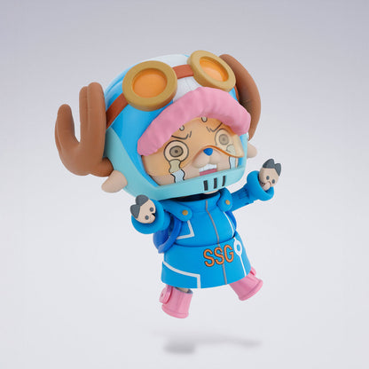 Figura articulada de Tony Tony Chopper de One Piece con traje azul y casco futurista - 3