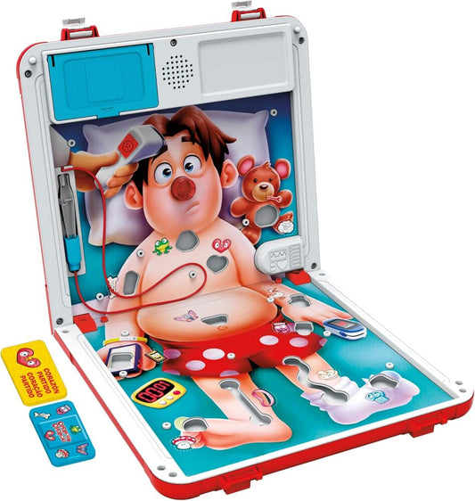 Juego Operación de Hasbro en forma de maletín médico con Sam