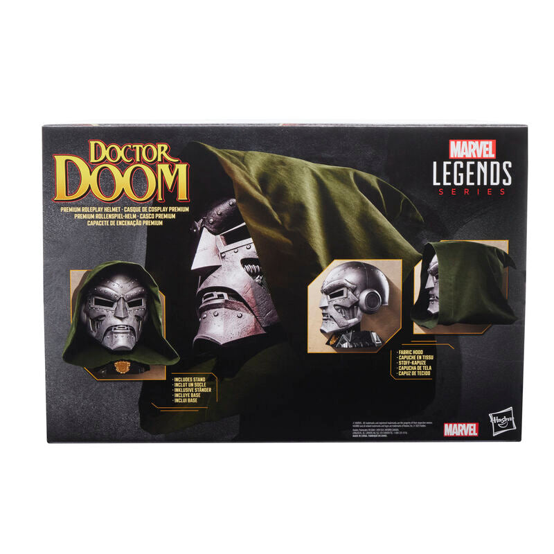Casco réplica de Doctor Doom Marvel Legends con capucha verde - 3