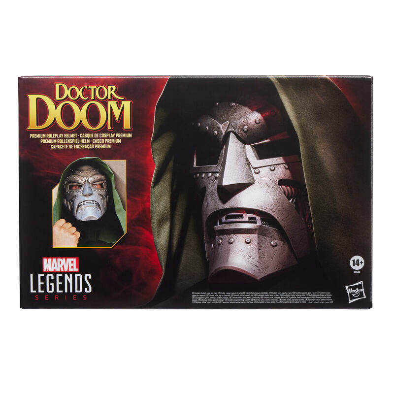 Casco réplica de Doctor Doom Marvel Legends con capucha verde - 4
