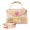 Bolso bandolera iridiscente de Stitch Disney Loungefly con flores en 3D