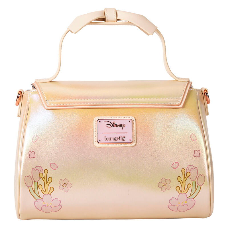 Bolso bandolera iridiscente de Stitch Disney Loungefly con flores en 3D - 7