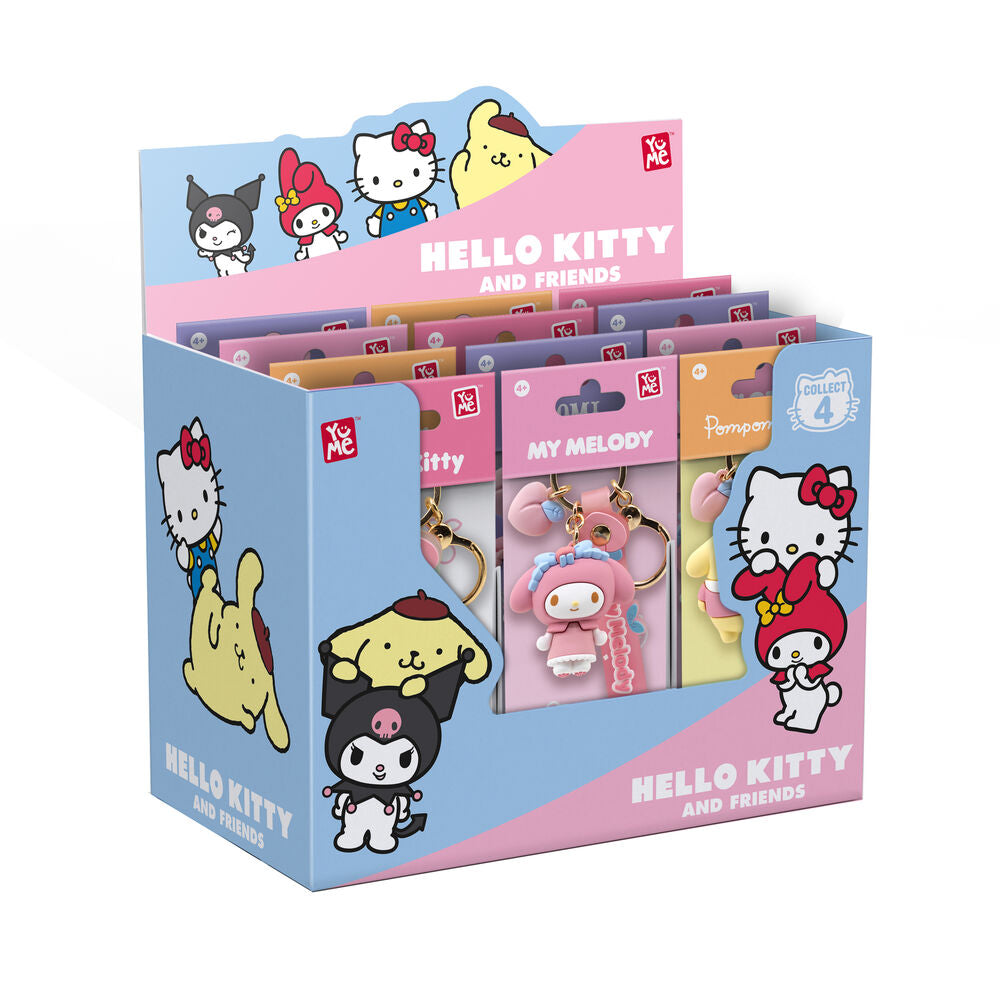 Llavero figura Hello Kitty and Friends surtido con Hello Kitty, Kuromi, My Melody y Pompompurin - 8