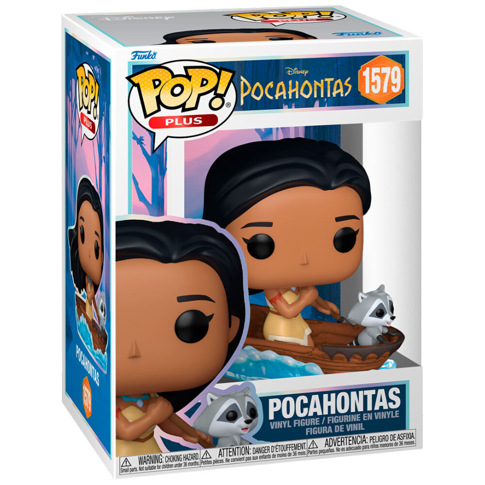 Figura Funko POP! Plus de Pocahontas en una canoa con un mapache - 2