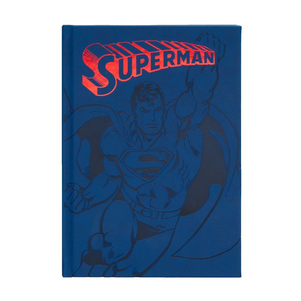 Cuaderno A5 azul de Superman DC Comics con tapa dura