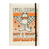 Cuaderno A5 Garfield ERIK con tapa dura y diseño retro naranja y negro
