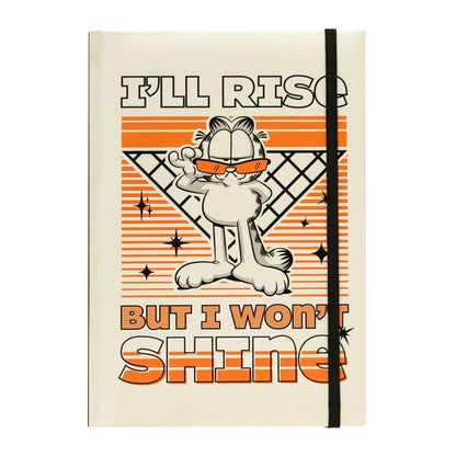 Cuaderno A5 Garfield ERIK con tapa dura y diseño retro naranja y negro