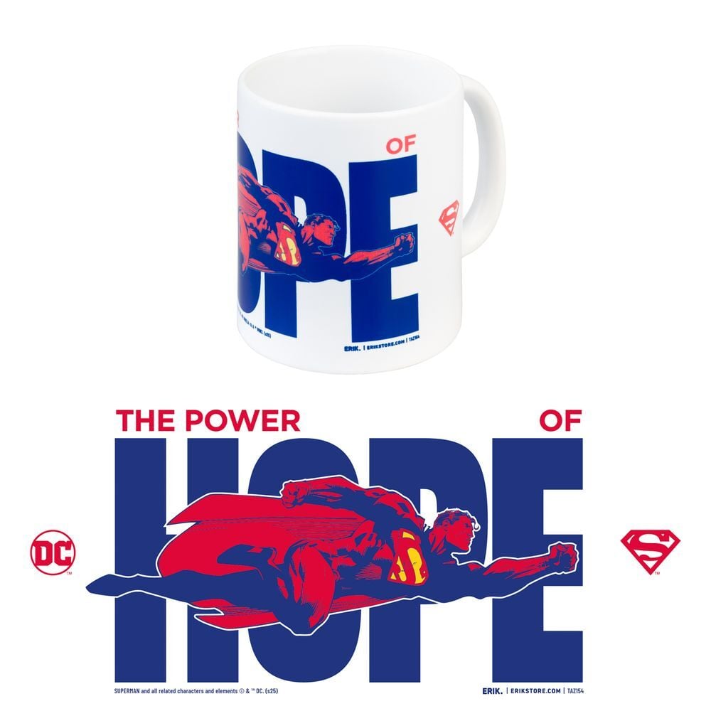 Taza blanca de cerámica Superman DC Comics de 350 ml