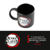 Taza negra de cerámica Demon Slayer Kimetsu no Yaiba de 350 ml