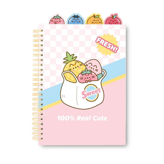 Cuaderno A5 Pusheen Fruits con diseño de frutas