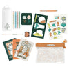 Set de papelería Garfield ERIK con estuche transparente, libretas y accesorios