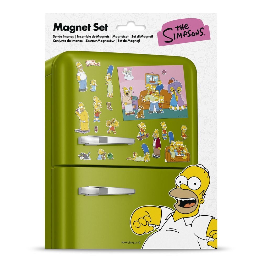 Set de imanes troquelados de Los Simpson con personajes de la serie