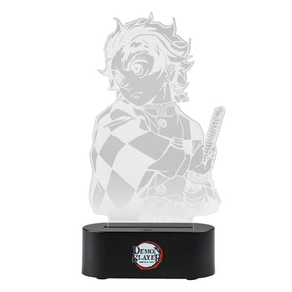Lámpara LED de Demon Slayer con Tanjiro iluminado en verde - 2