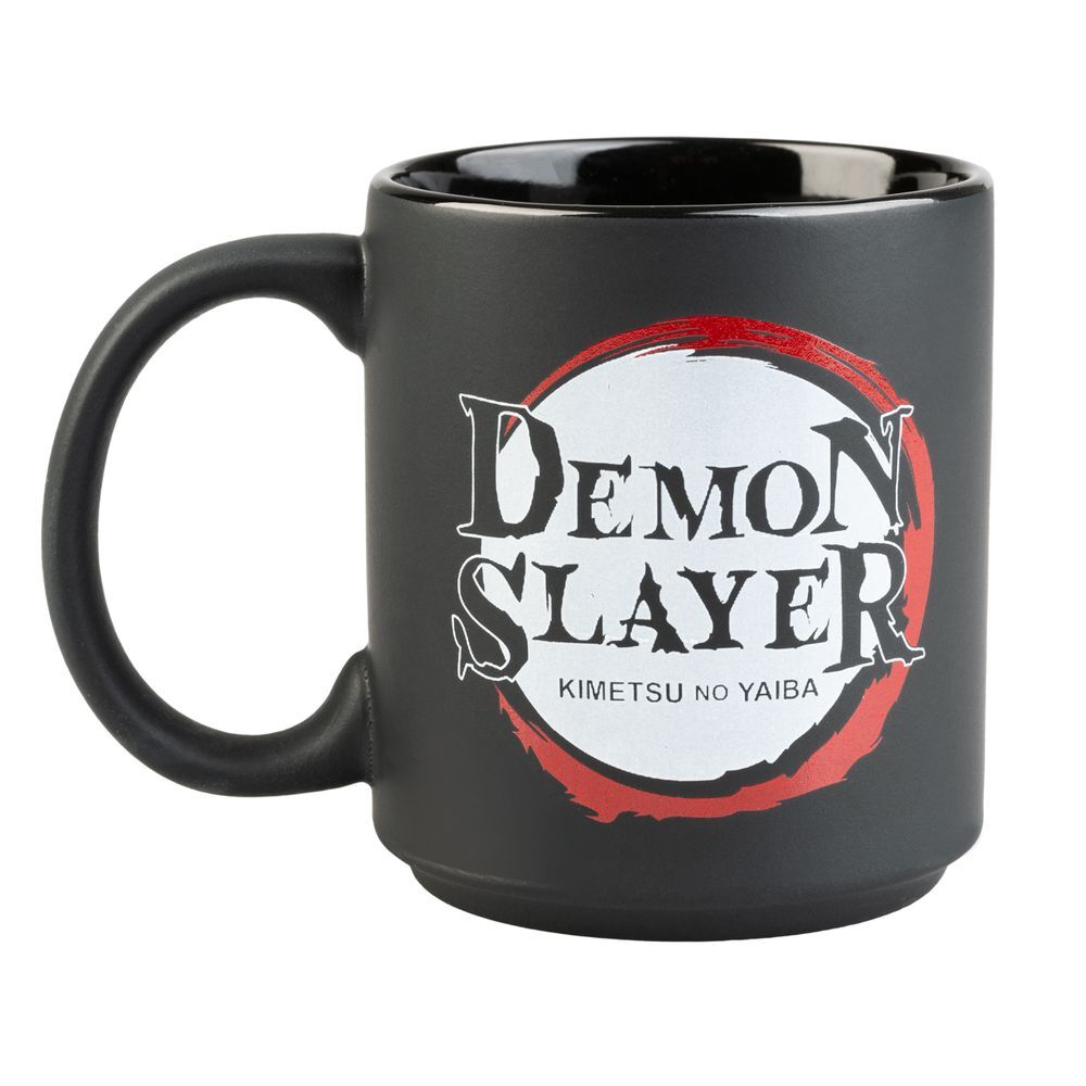 Taza negra de cerámica Demon Slayer Kimetsu no Yaiba de 350 ml - 2