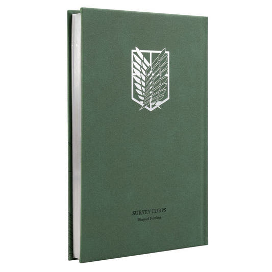 Cuaderno A5 ERIK de Attack on Titan con tapa verde y diseño de Final Season - 2