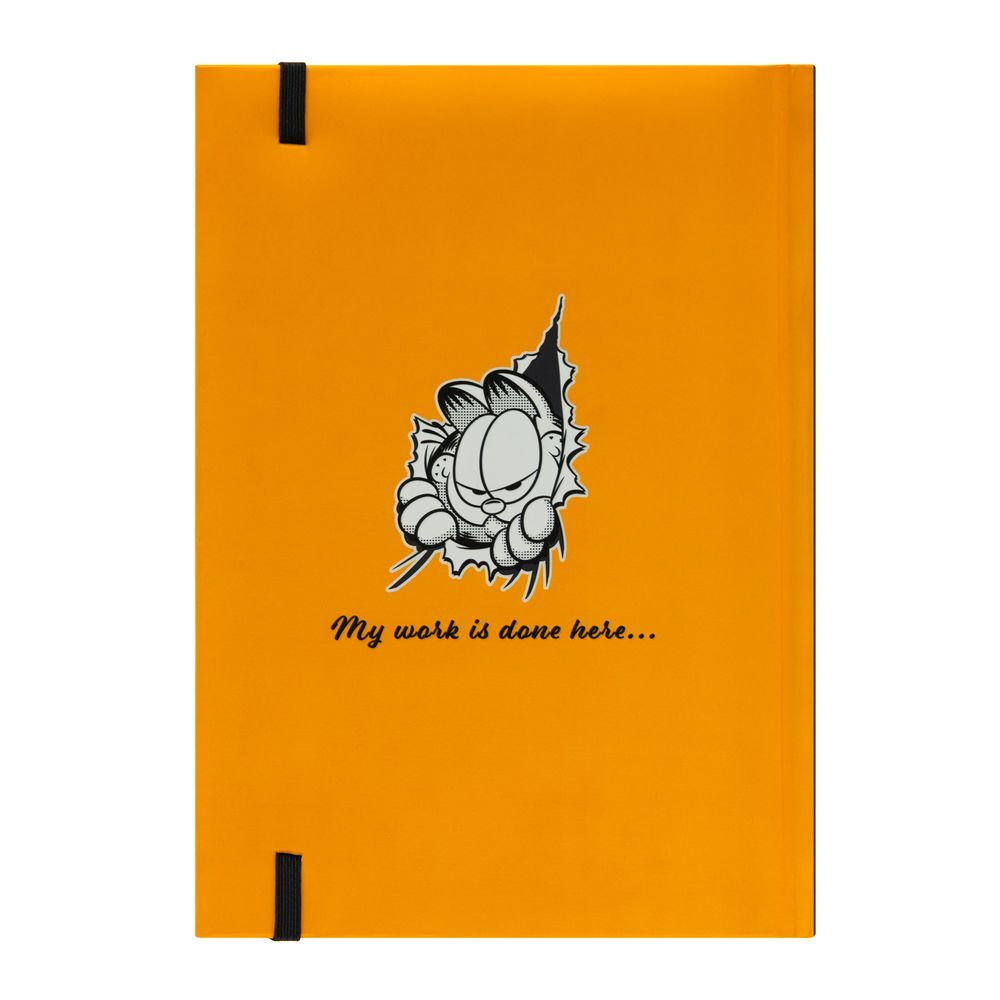 Cuaderno A5 Garfield ERIK con tapa dura y diseño retro naranja y negro - 2
