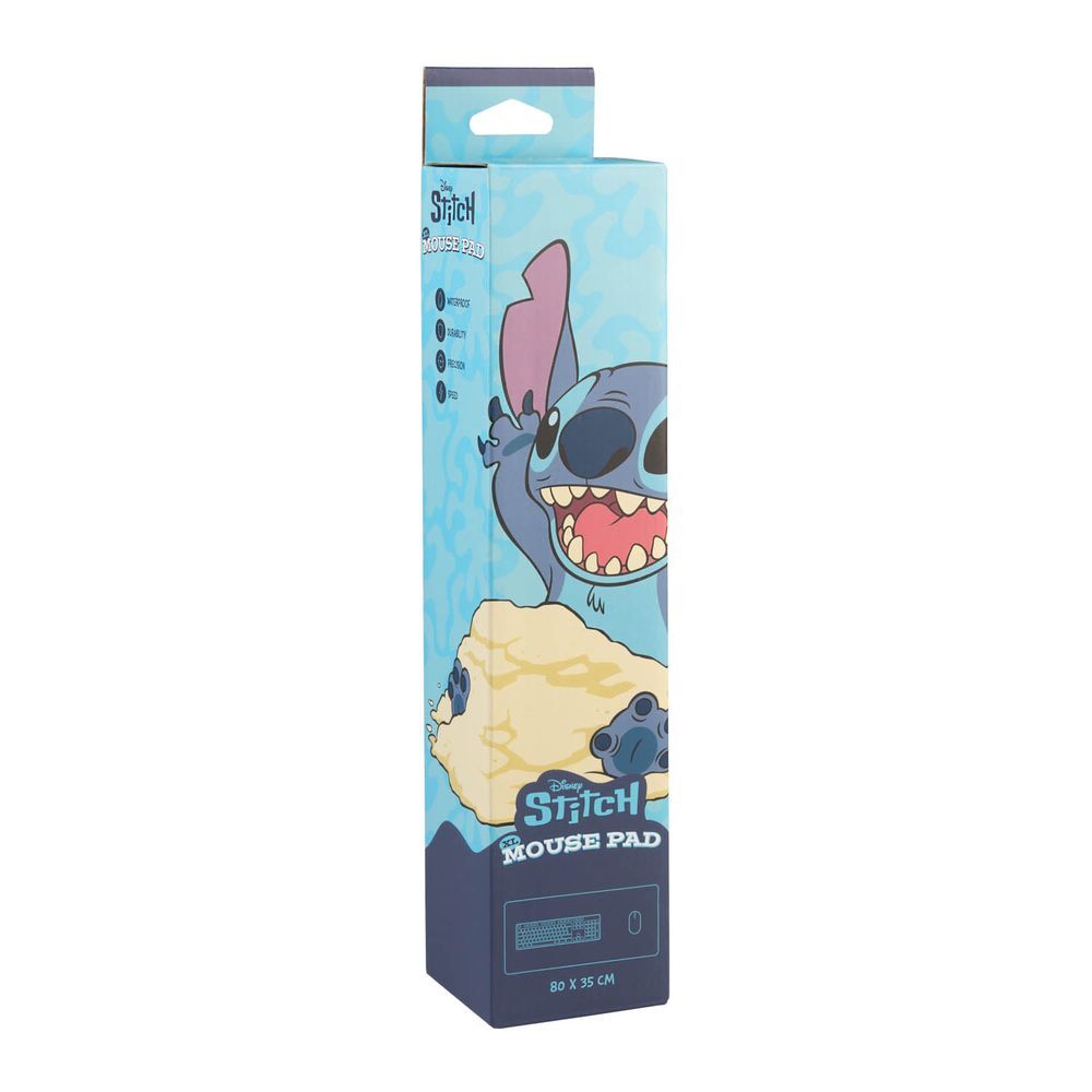 Alfombrilla gaming Disney Stitch azul y amarilla - 3