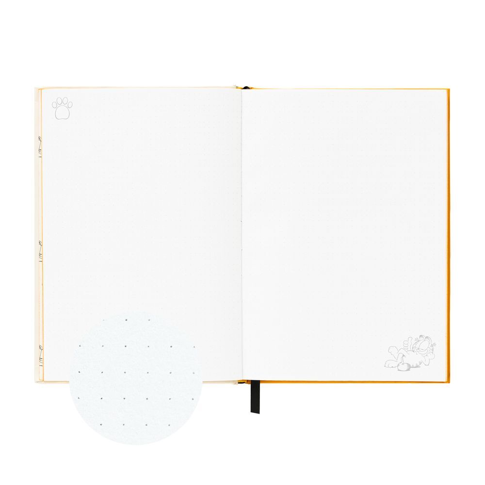 Cuaderno A5 Garfield ERIK con tapa dura y diseño retro naranja y negro - 3
