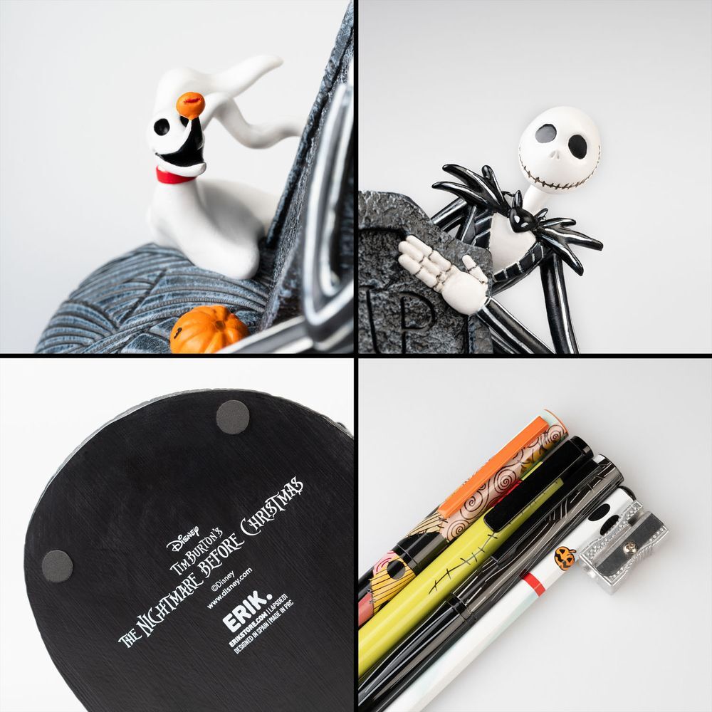 Portalápices de cerámica de Pesadilla Antes de Navidad con Jack Skellington y Zero - 4