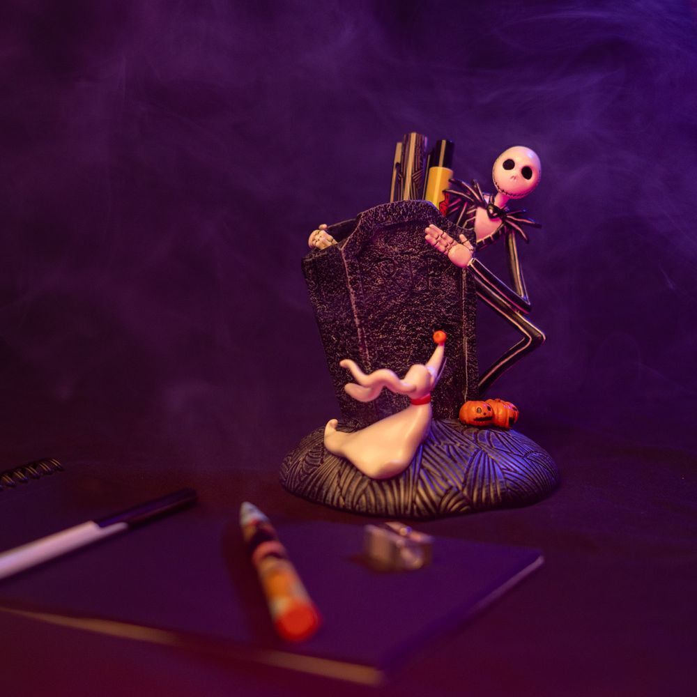 Portalápices de cerámica de Pesadilla Antes de Navidad con Jack Skellington y Zero - 5