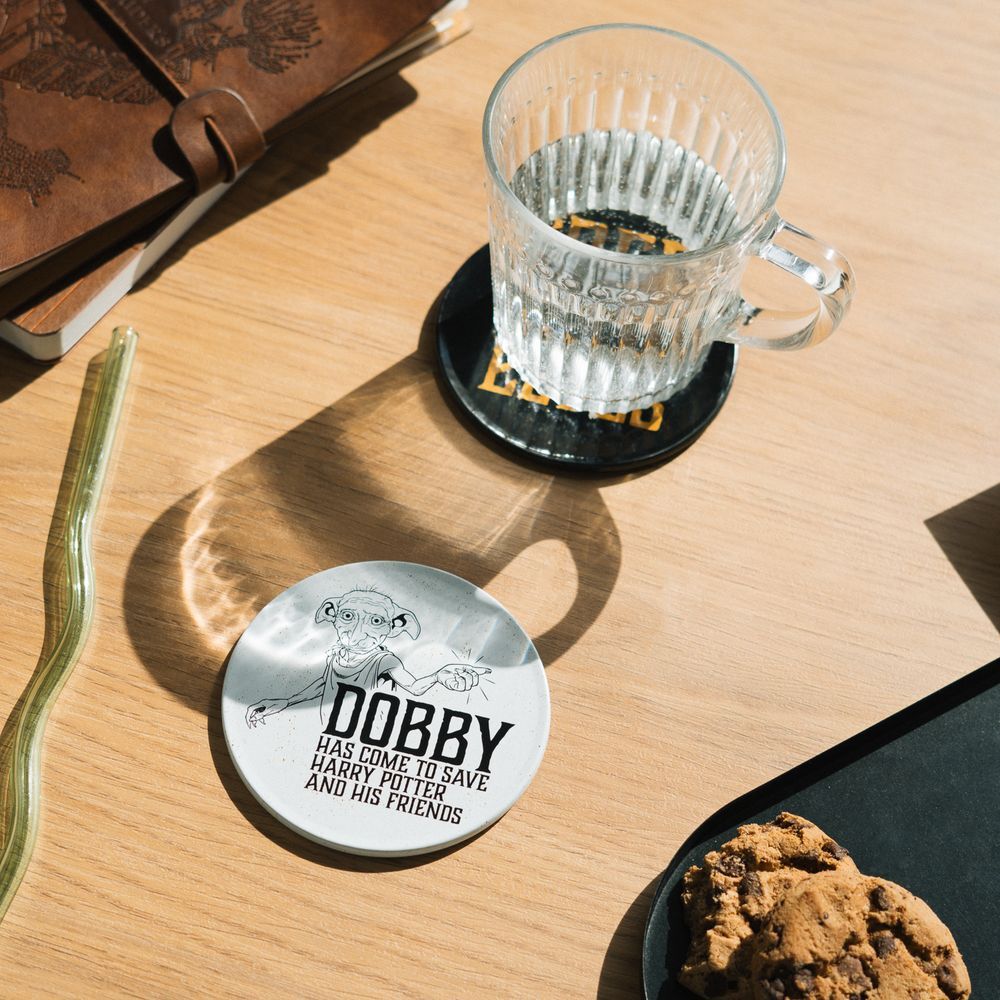 Set de 2 posavasos de Dobby Harry Potter con frases de la saga - 6