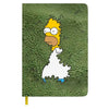 Cuaderno A5 ERIK de Los Simpsons con Homer Simpson en portada verde