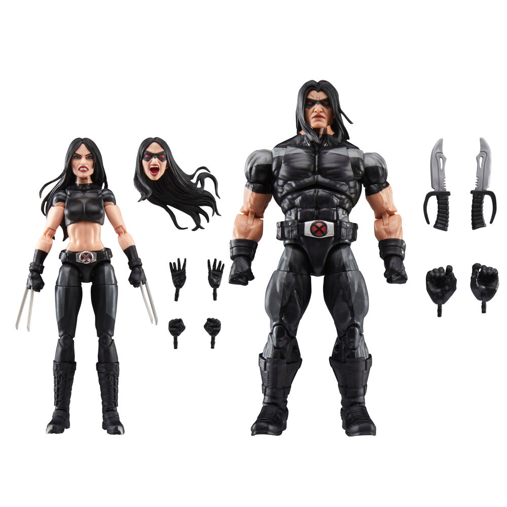 Figuras articuladas Marvel Legends de X-23 y Warpath - 14