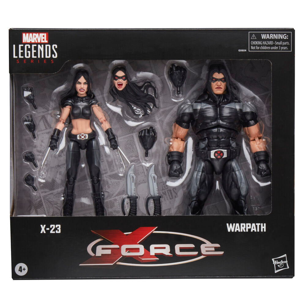 Figuras articuladas Marvel Legends de X-23 y Warpath - 2