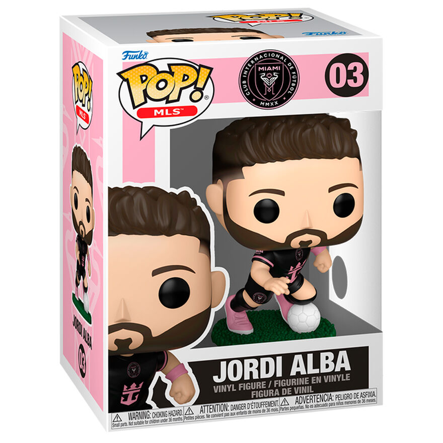 Figura Funko POP! de Jordi Alba con uniforme del Inter Miami y balón - 2