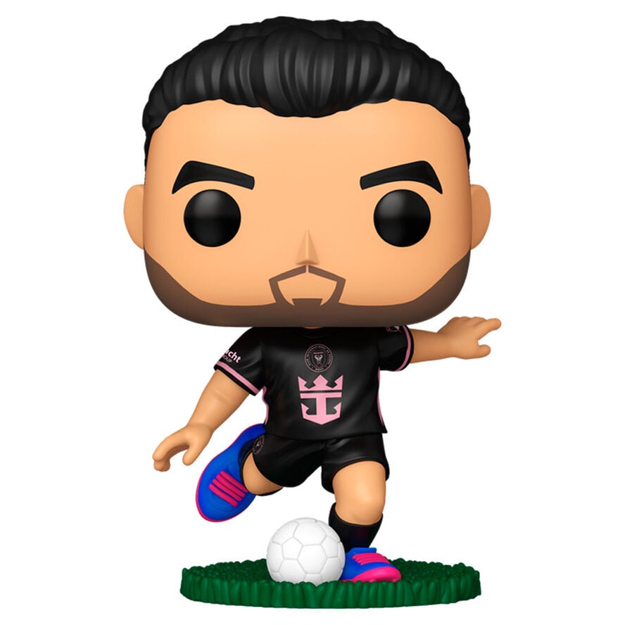 Figura Funko POP! de Sergio Busquets con camiseta del Inter Miami y balón