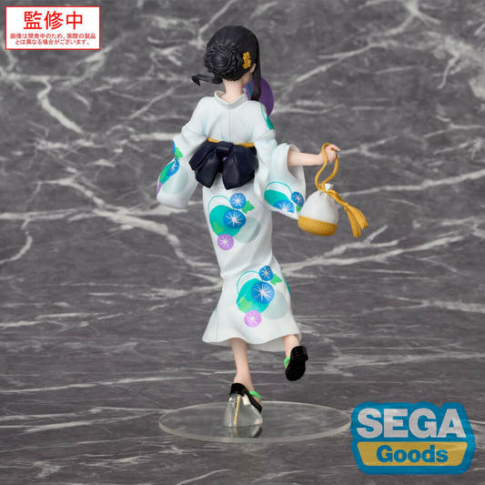 Figura Luminasta de Takina Inoue con yukata floral y abanico sobre base transparente - 2