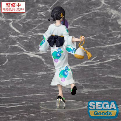 Figura Luminasta de Takina Inoue con yukata floral y abanico sobre base transparente - 2