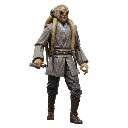 Figura articulada de Kit Fisto con sable de luz verde - 5