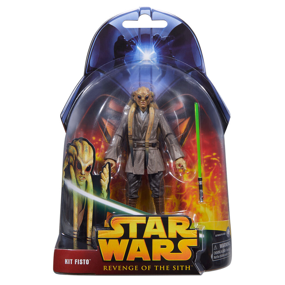 Figura articulada de Kit Fisto con sable de luz verde - 2