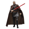 Figura articulada de Count Dooku Star Wars con capa marrón y sable de luz rojo