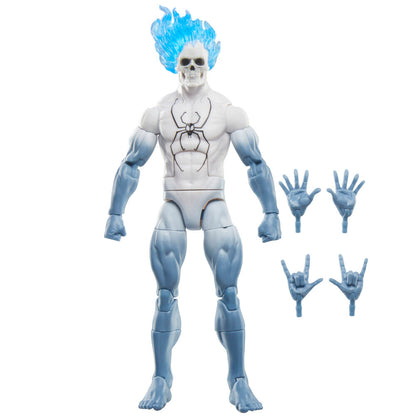 Figura articulada Spirit Spider de Spider-Man con calavera y llama azul - 3