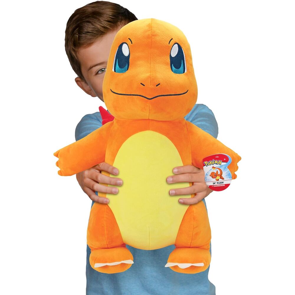 Peluche grande de Charmander Pokémon en color naranja