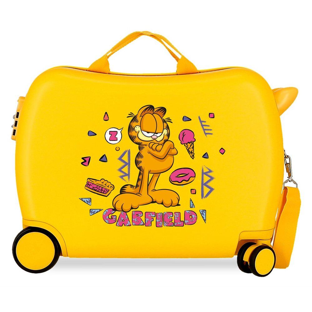 Maleta amarilla de ABS con diseño de Garfield - 3