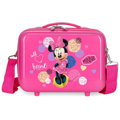 Neceser rígido rosa Love Minnie Disney con bandolera