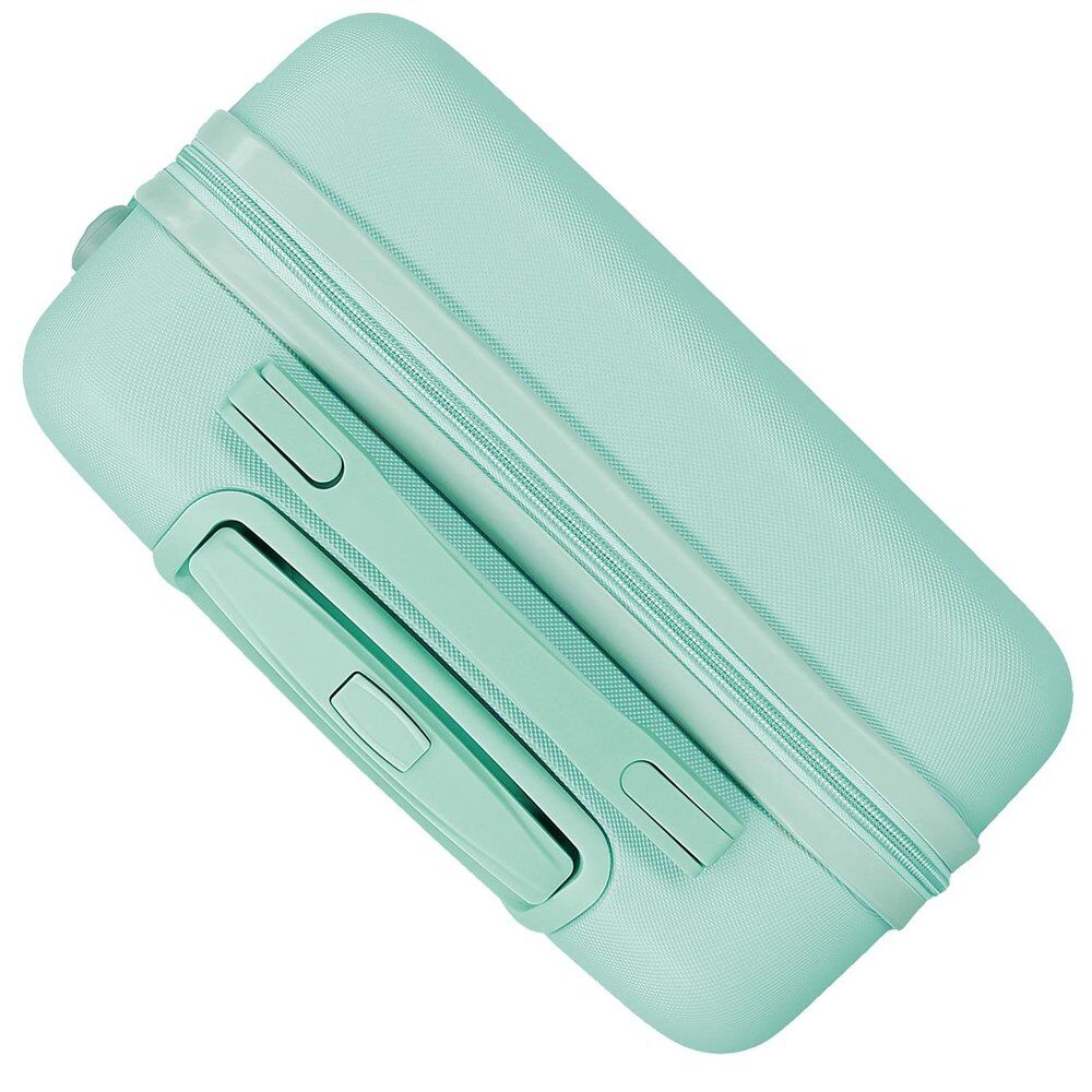 Maleta de cabina verde agua de Princesas Disney con cuatro ruedas - 3